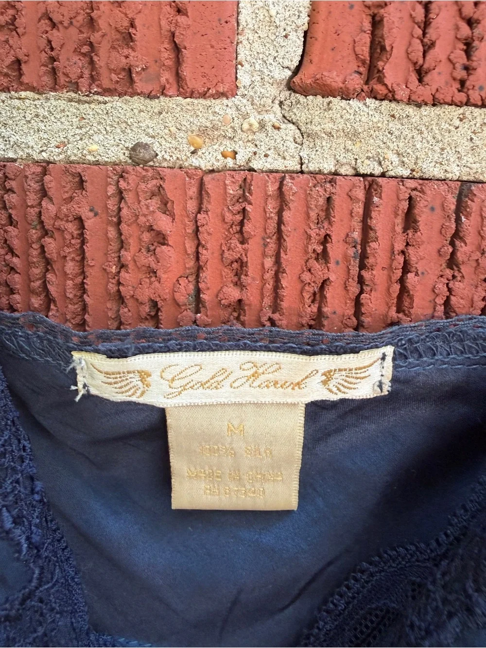 Navy Lace-Trim Slip Dress - Women's Intimates